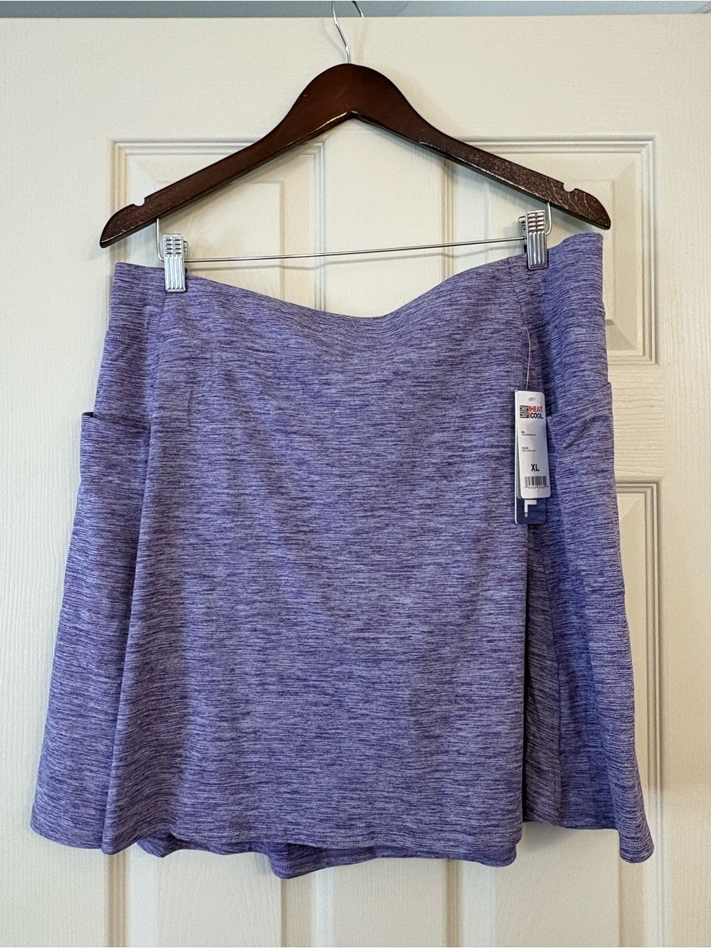 32 Degrees Heather Lavender Mini Skirt with Side Pockets
